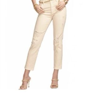 $265 RAMY BROOK BEIGE DISTRESSED JEANS 25